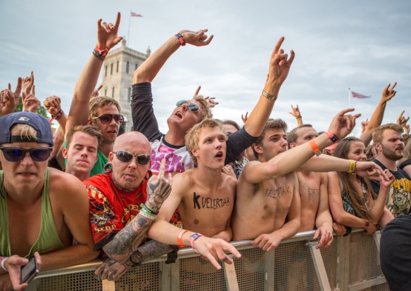 Kvelertak audience Slottsfjell 2013 © Per Ole Hagen